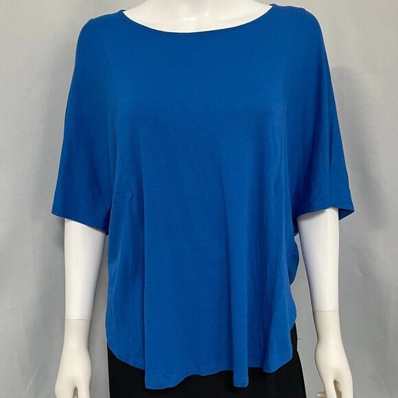Alfani Blue Knit Blouse - Picture 1 of 3